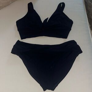 Robin Piccone Navy Blue Large Bikini